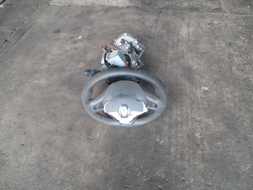 RENAULT CLIO MK4 STEERING COLUMN WITH STEERING WHEEL