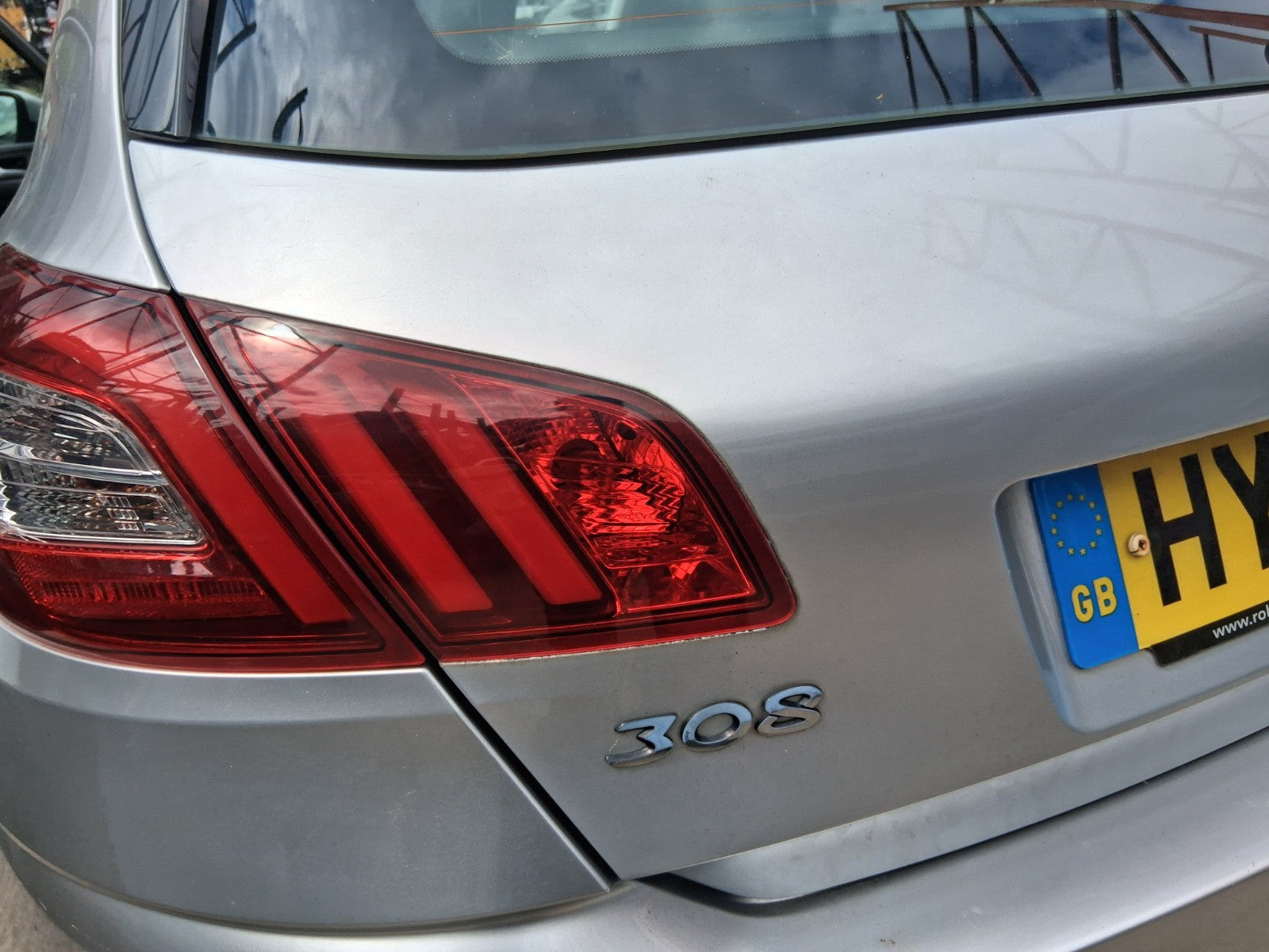 2014 PEUGEOT 308 MK2 HATCHBACK NSR PASSENGER SIDE REAR INNER TAIL LIGHT LAMP