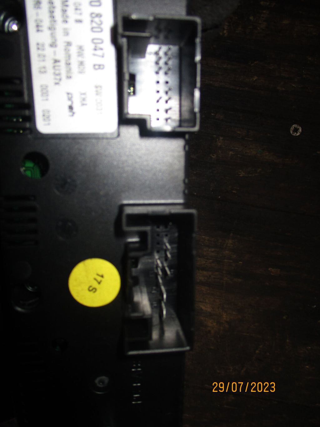 AUDI A3 2013 HEATER CONTROL PANEL SWITCH 8V0820047B