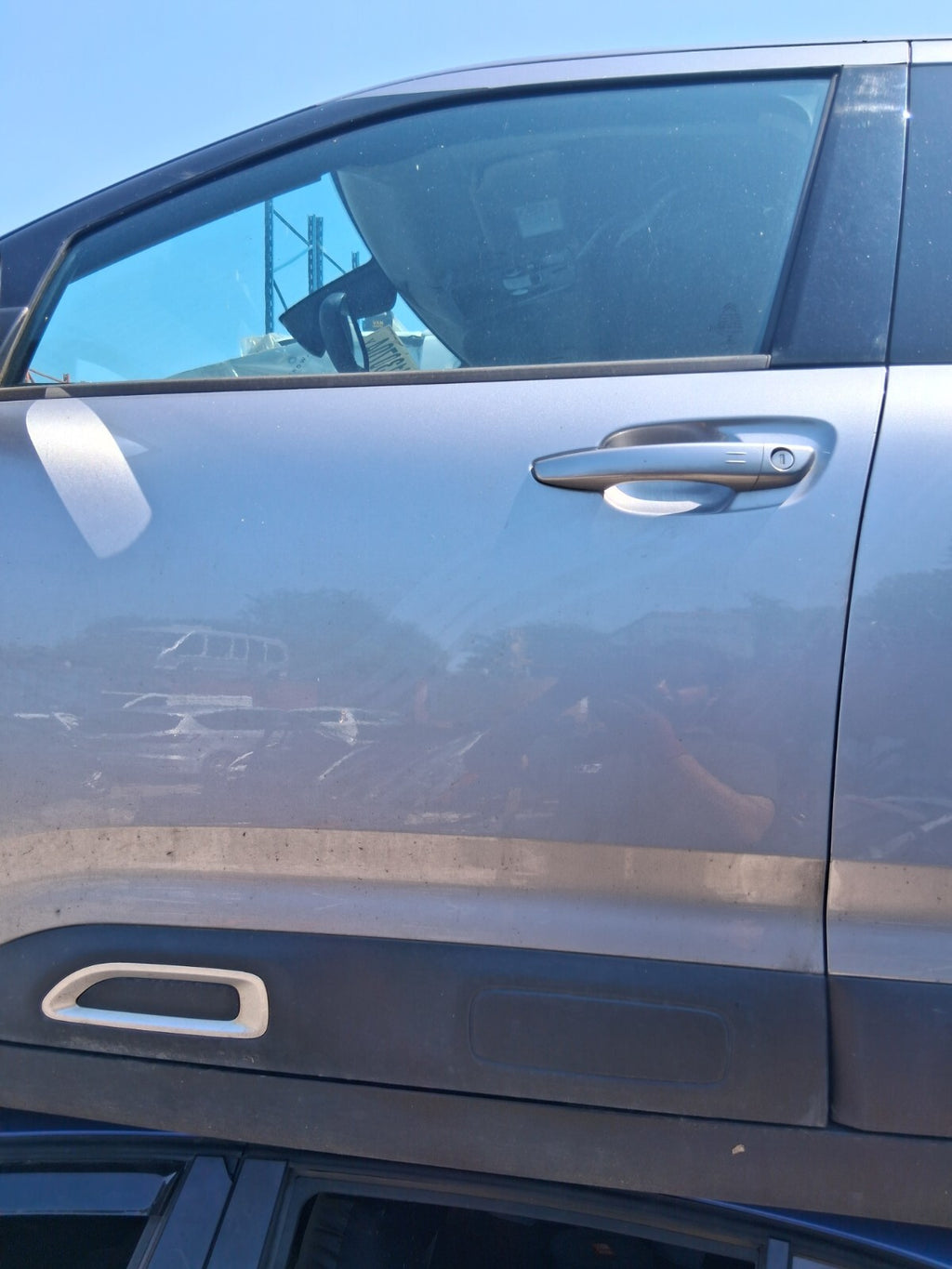 2020 CITROEN C4 CACTUS NSF PASSENGER SIDE BARE DOOR GRIS ARTENSE METALLIC KCA