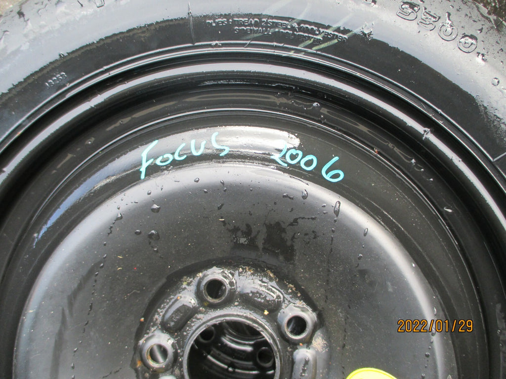 FORD FOCUS 2007 16 INCH SPACESAVER WHEEL WITH TYRE T125/85R16
