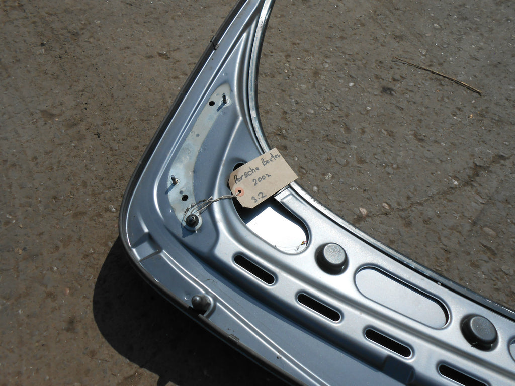 PORSCHE BOXSTER S 2002 REAR CONVERTIBLE HOOD COVER PANEL IN SEAL MET GREY 6B4