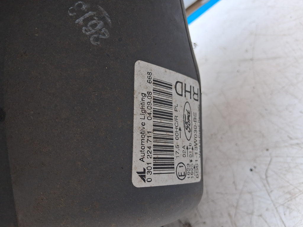 2006 FORD FIESTA MK6 OSF DRIVER SIDE FRONT RIGHT HEADLIGHT 0301224711