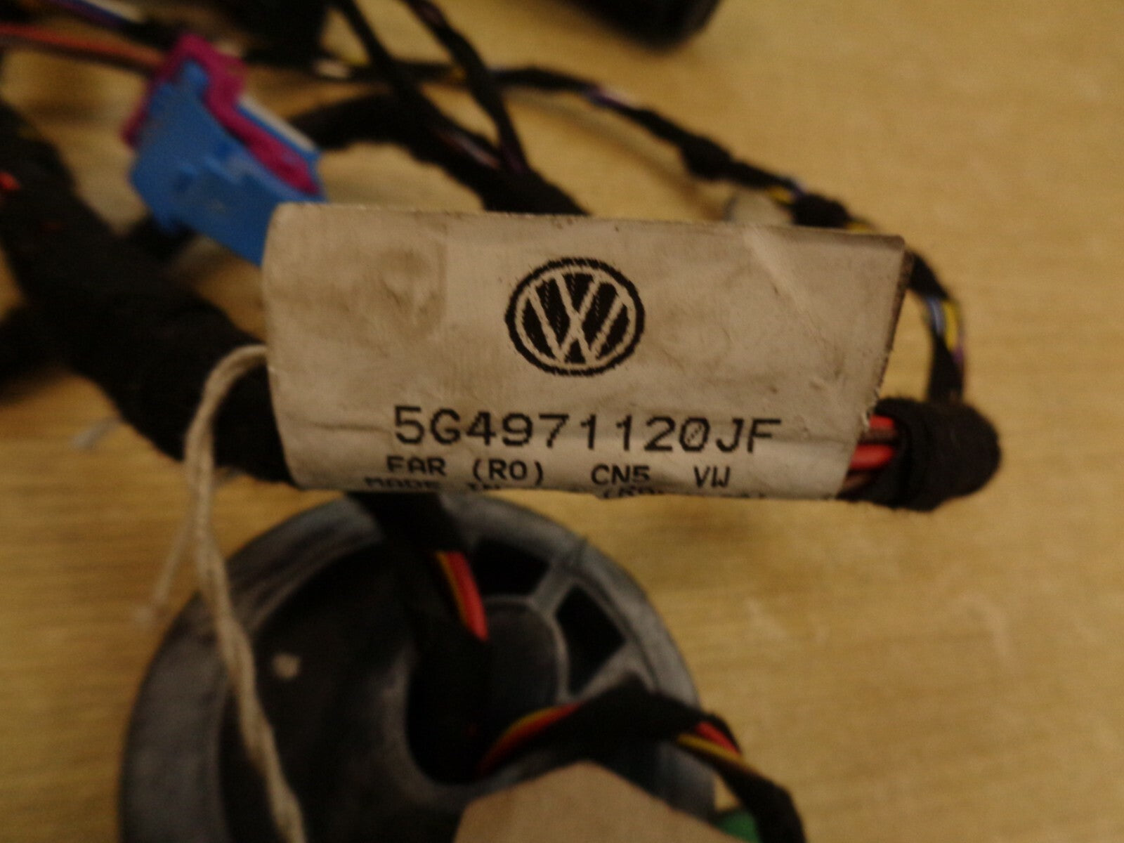 VW VOLKSWAGEN GOLF MK7 2013 NSF PASSENGER FRONT DOOR WIRING LOOM 5G4971120JF