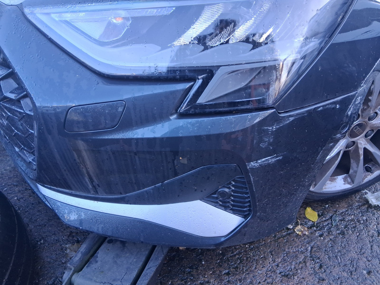 2025 AUDI A3 8Y HATCHBACK FACELIFT FRONT BUMPER WITHOUT FRONT GRILL GREY LX7L