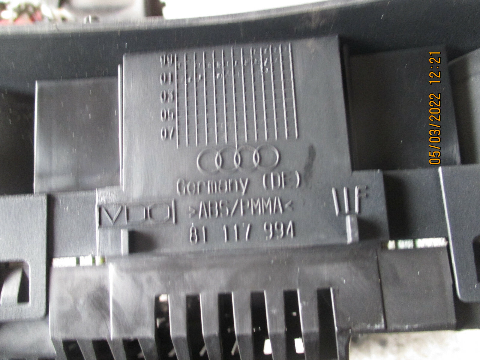 AUDI A2 2004 SPEEDOMETER INSTRUMENT CLUSTER 81117994