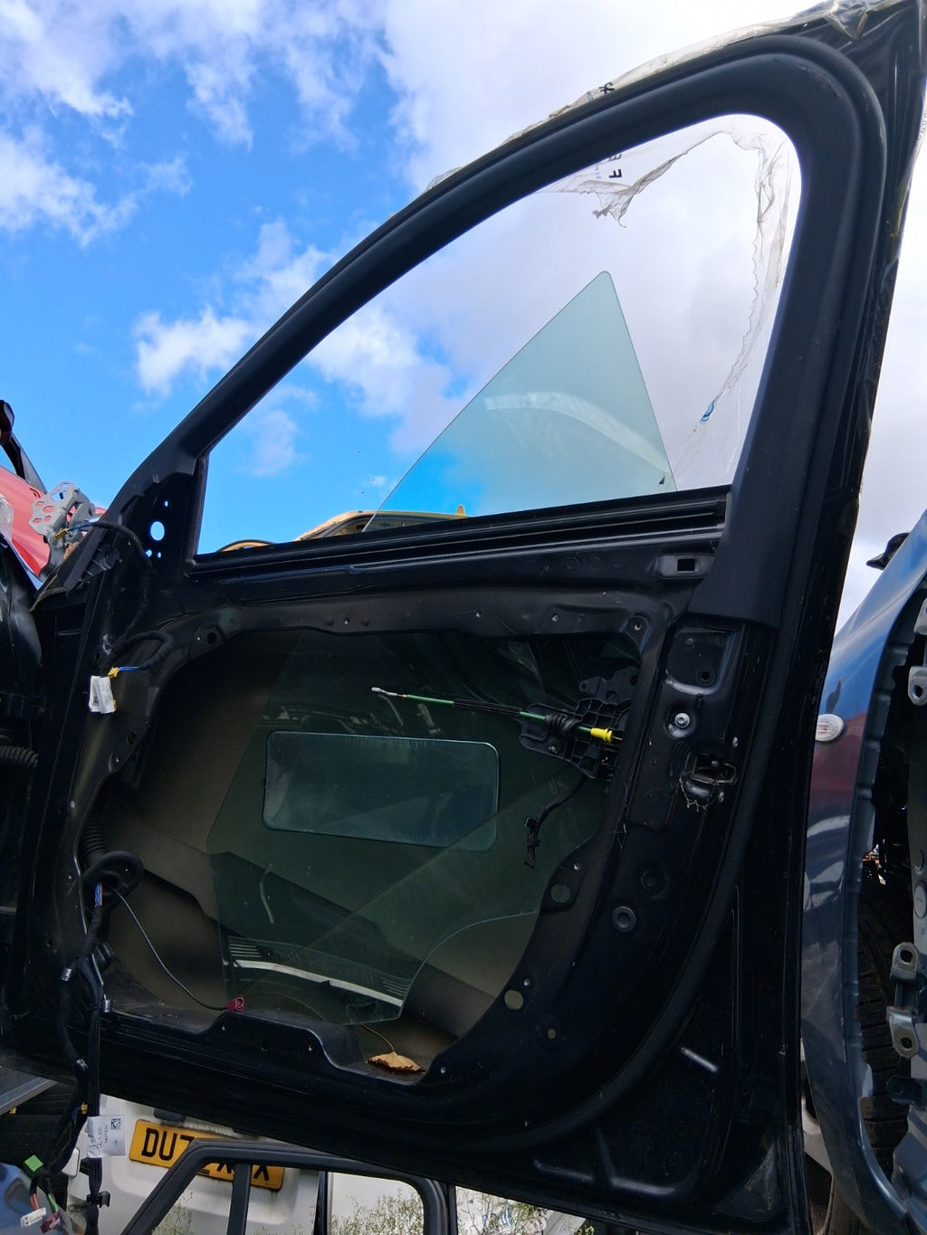 2016 MERCEDES C CLASS W205 OSF DRIVER SIDE FRONT RIGHT BARE DOOR BLACK 197