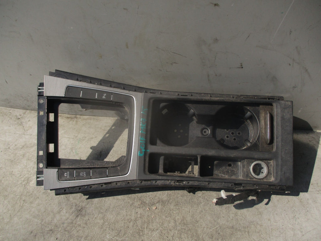 2015 VOLKSWAGEN GOLF MK7 CENTRE CONSOLE CUP HOLDER GEAR SURROUND TRIM 5G2863245F