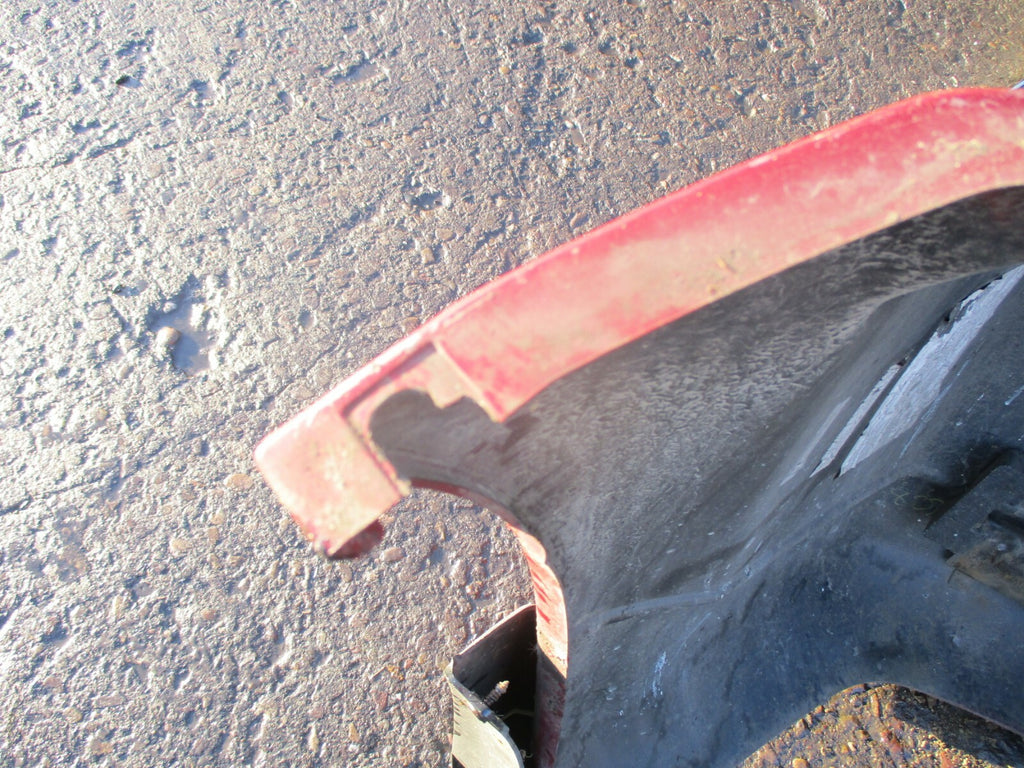 DODGE CALIBER 2008 COMPLETE REAR BACK PLASTIC BUMPER WITH MUD GUARD FLAP IN RED