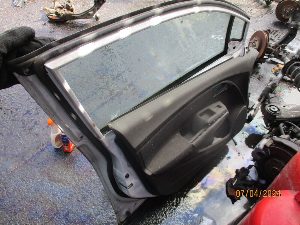 HONDA INSIGHT 2011 ZE2 NSF PASSENGER SIDE FRONT DOOR BARE WHITE