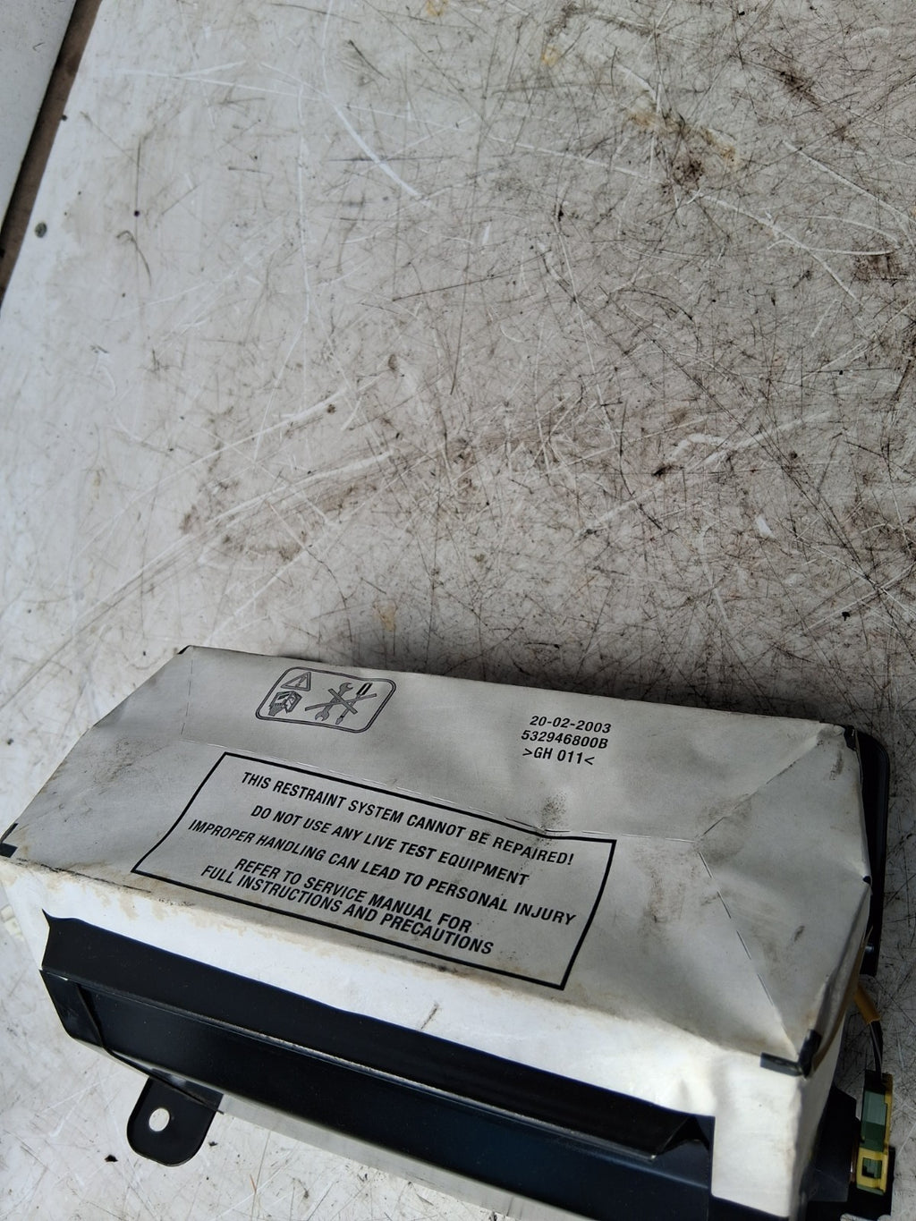 2003 MINI DASHBOARD SAFETY BAG 7056934