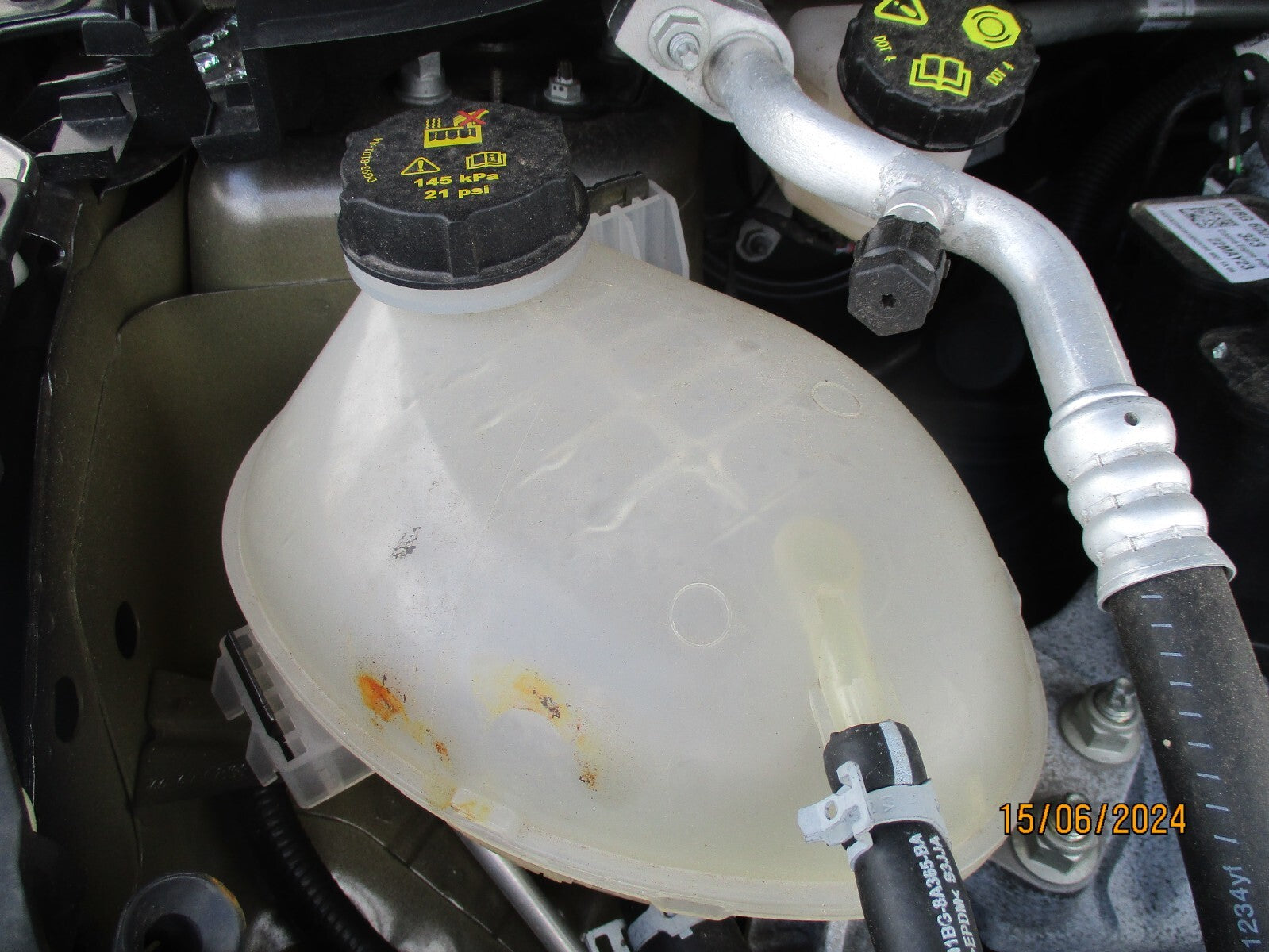 FORD FIESTA MK8 2023 COOLANT WATER EXPANSION OVERFLOW TANK