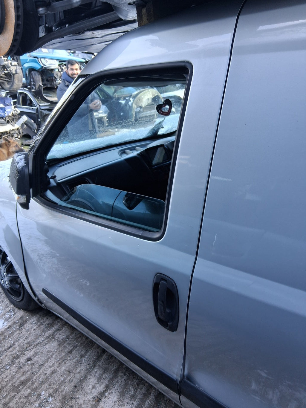 2015 VAUXHALL COMBO D NSF PASSENGER SIDE FRONT LEFT BARE DOOR SILVERFISH 612A