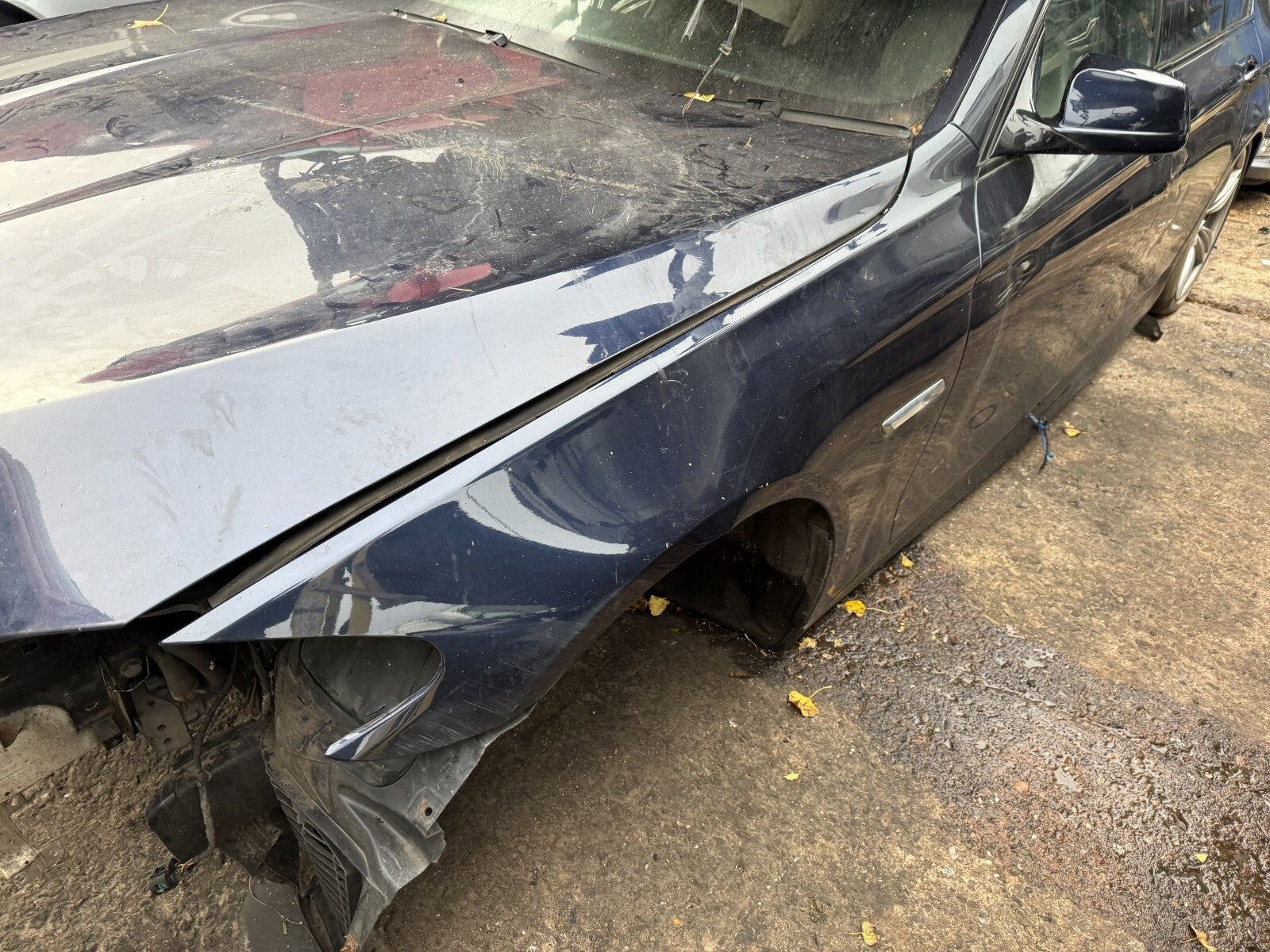 2012 BMW 5 SERIES F10 NSF PASSENGER SIDE FRONT WING PANEL IMPERIAL BLUE A89