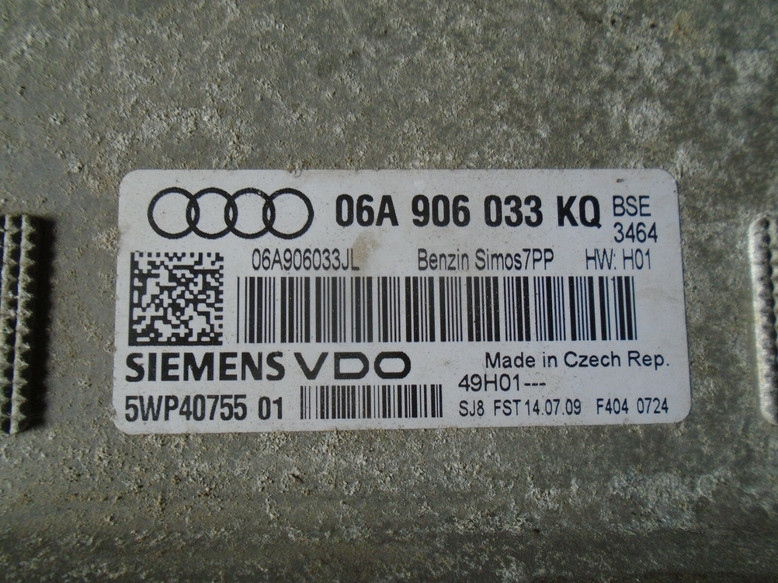AUDI A3 2003-2013 8P ENGINE CONTROL MODULE ECU 06A906033