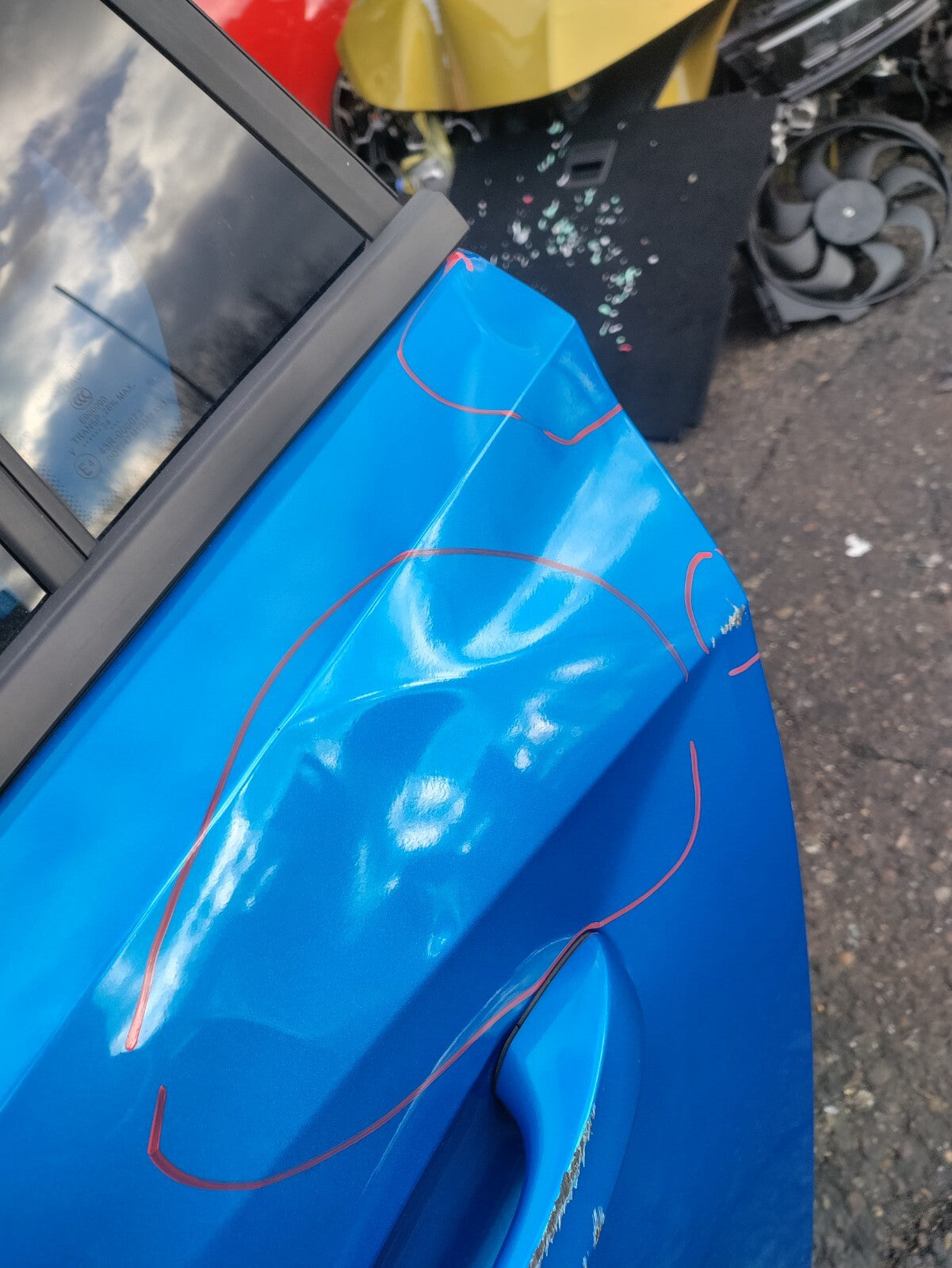 2024 VAUXHALL ASTRA L ESTATE NSR PASSENGER REAR BARE DOOR DAMAGE COBALT BLUE ESM
