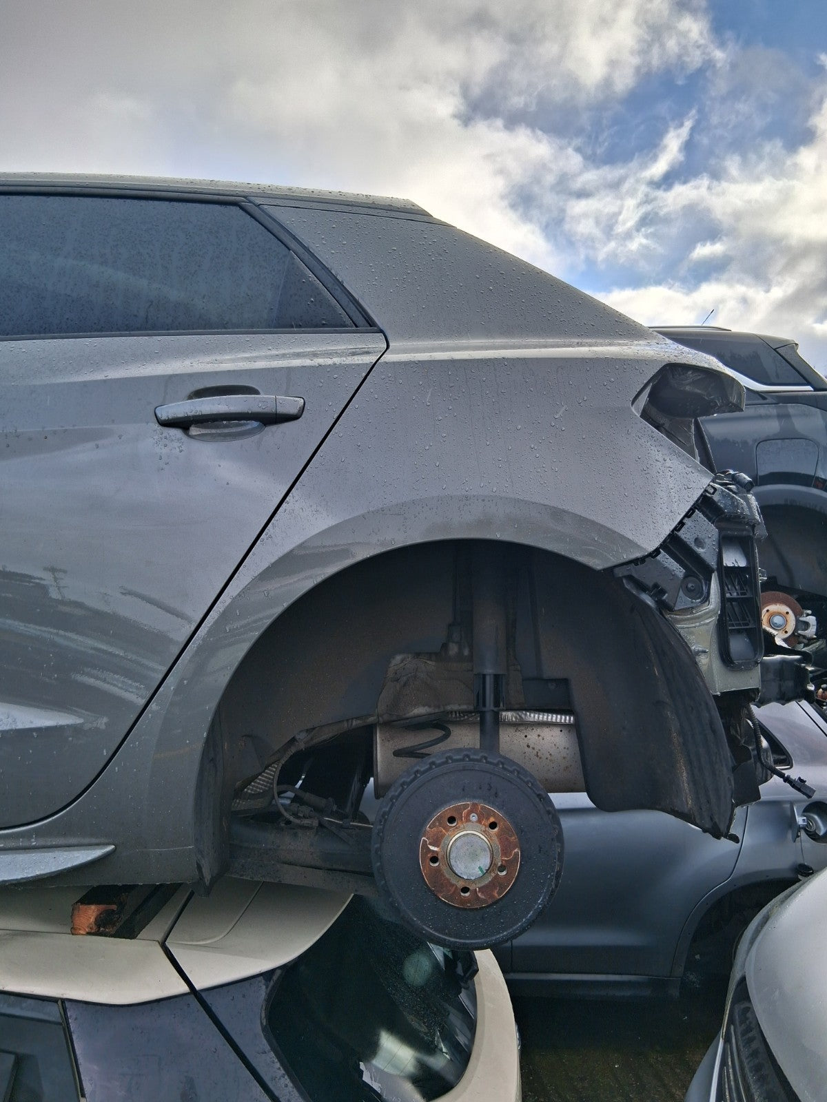 2024 AUDI A1 S LINE MK2 GB NSR PASSENGER REAR QUARTER PANEL CHRONOS GREY LX7G