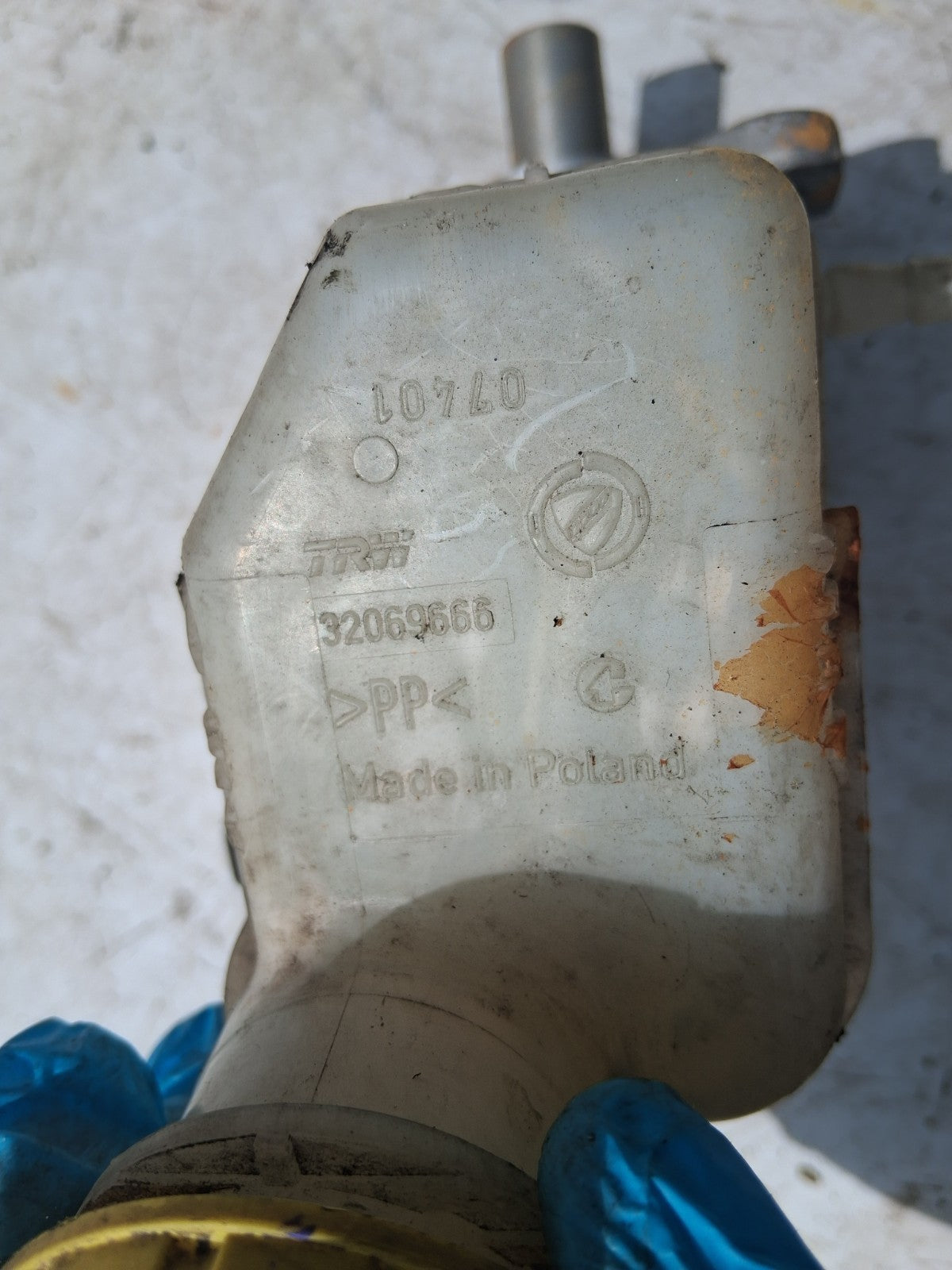 FIAT 500 2016 1.2 PETROL BRAKE MASTER CYLINDER 32069666