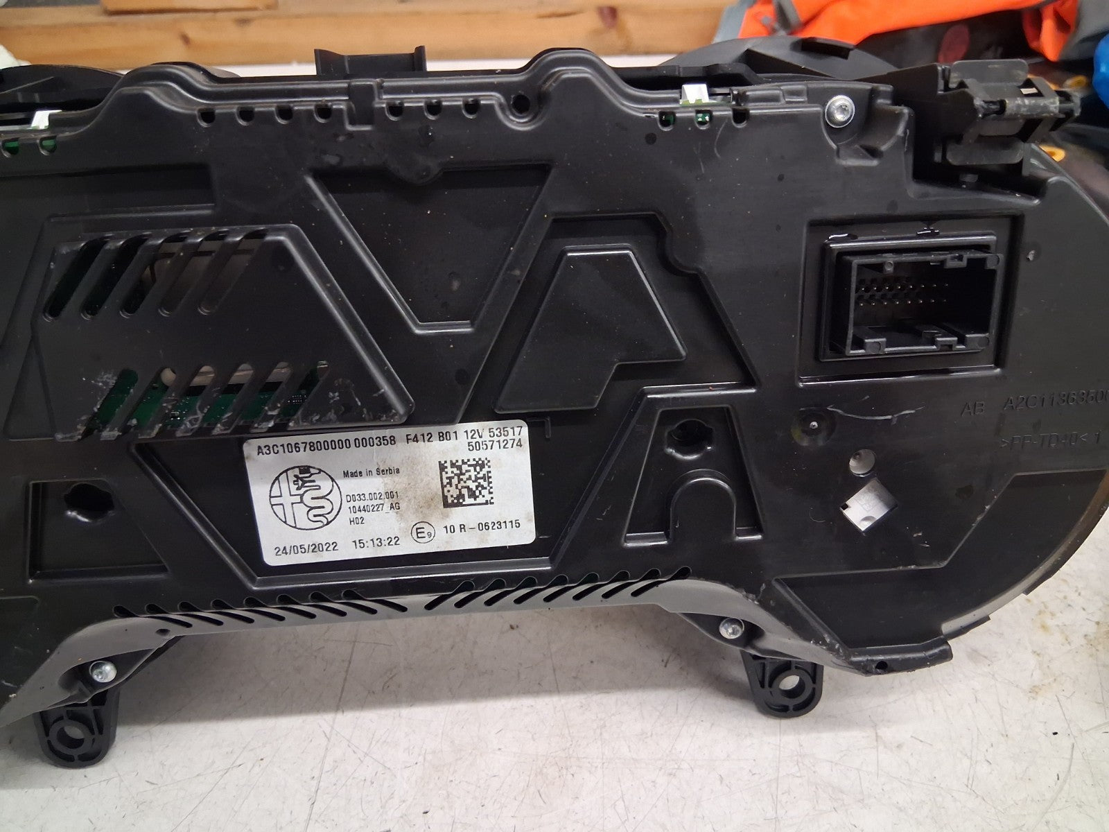 2022 ALFA ROMEO STELVIO 949 2.0 PETROL SPEEDOMETER INSTRUMENT CLUSTER 50571274