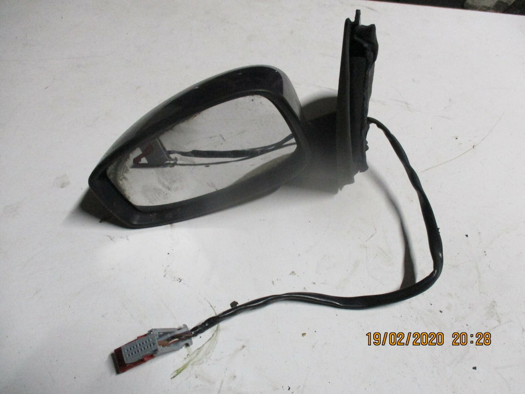 FIAT STILO 2004 NS PASSENGER SIDE ELECTRIC ADJUST DOOR WING MIRROR IN BLUE