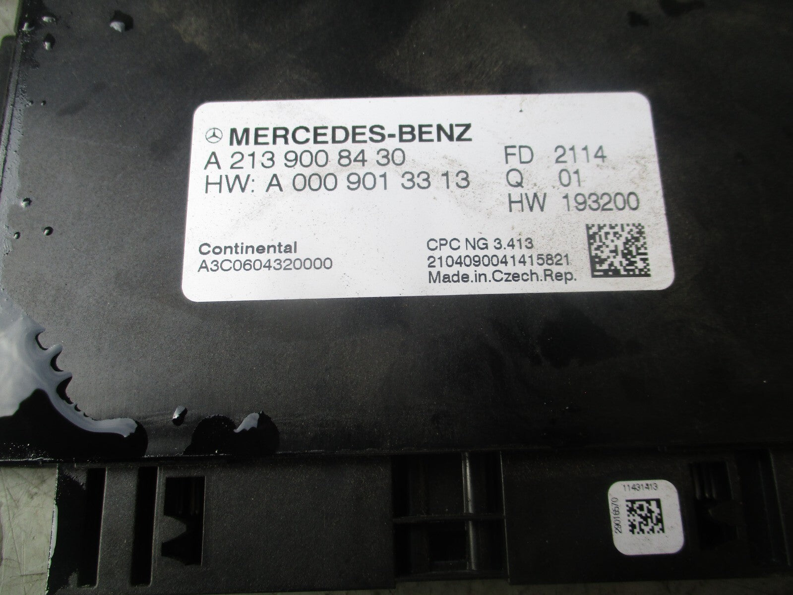 2021 MERCEDES SPRINTER W907 ECU CONTROL MODULE UNIT A2139008430