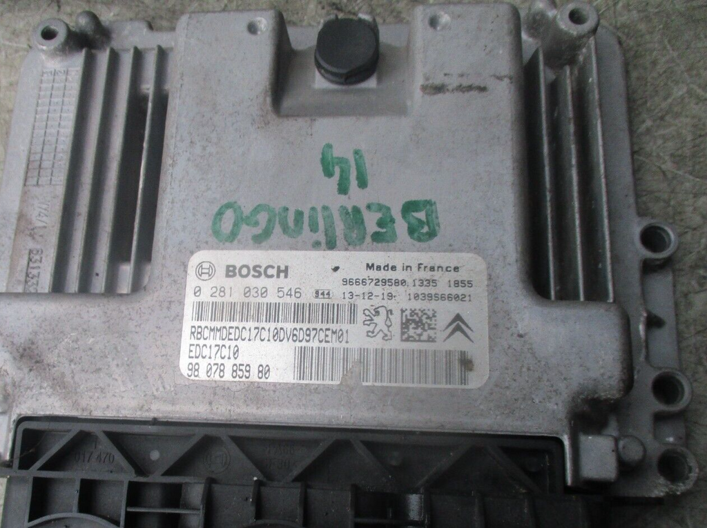 2014 CITROEN BERLINGO ECU ENGINE CONTROL MODULE 631332