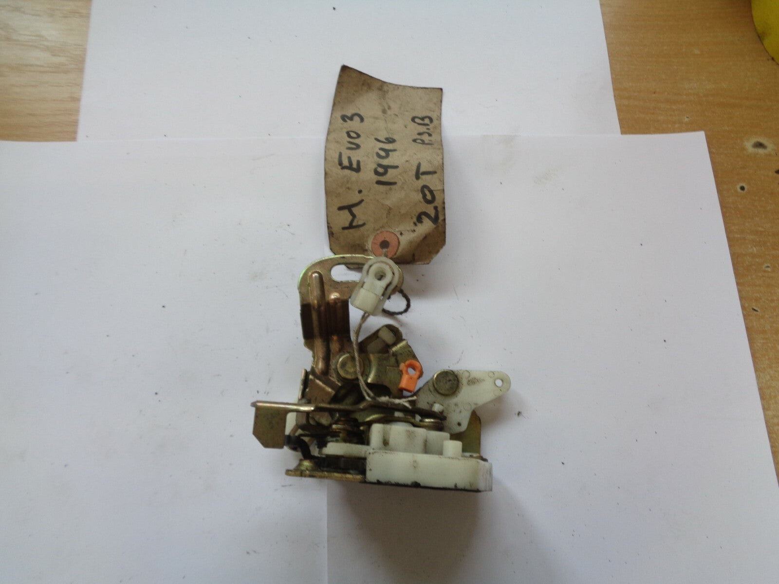 MITSUBISHI LANCER EVO 3 1996 NSR PASSENGER SIDE REAR DOOR LOCK MECH MECHANISM