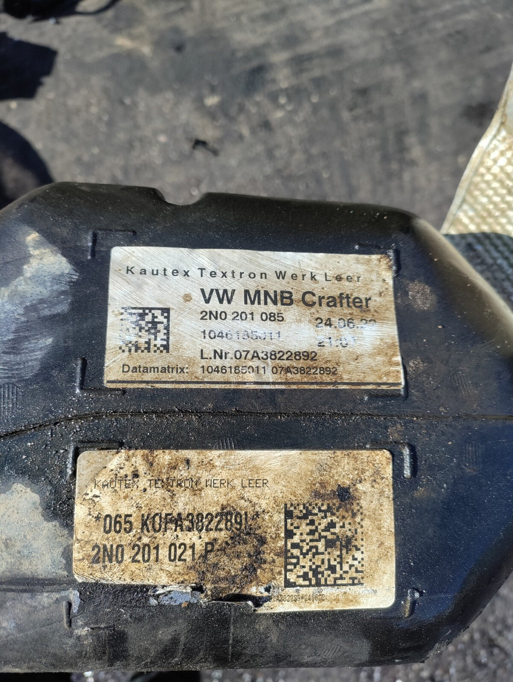 2022 VW VOLKSWAGEN CRAFTER MK2 2.0 TDI DIESEL FUEL TANK