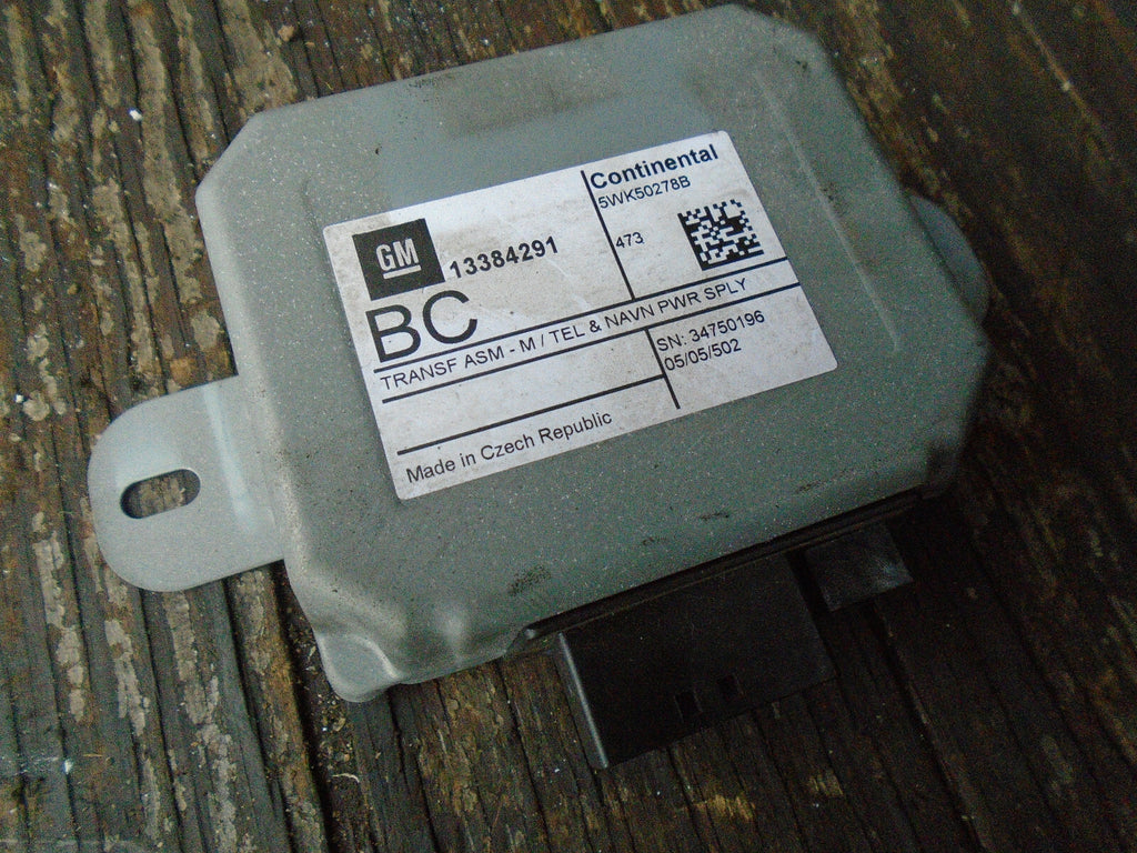 VAUXHALL INSIGNIA 2013 PHONE NAVIGATION POWER SUPPLY MODULE 13384291