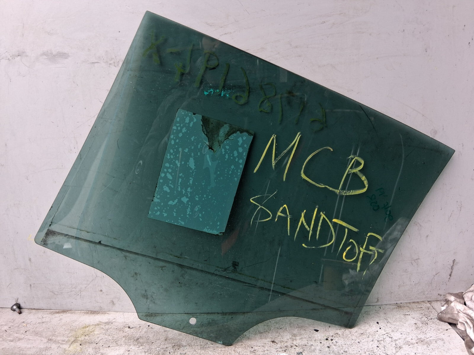 VOLKSWAGEN GOLF MK7 2019 NSR PASSENGER SIDE REAR LEFT WINDOW GLASS 43R001108