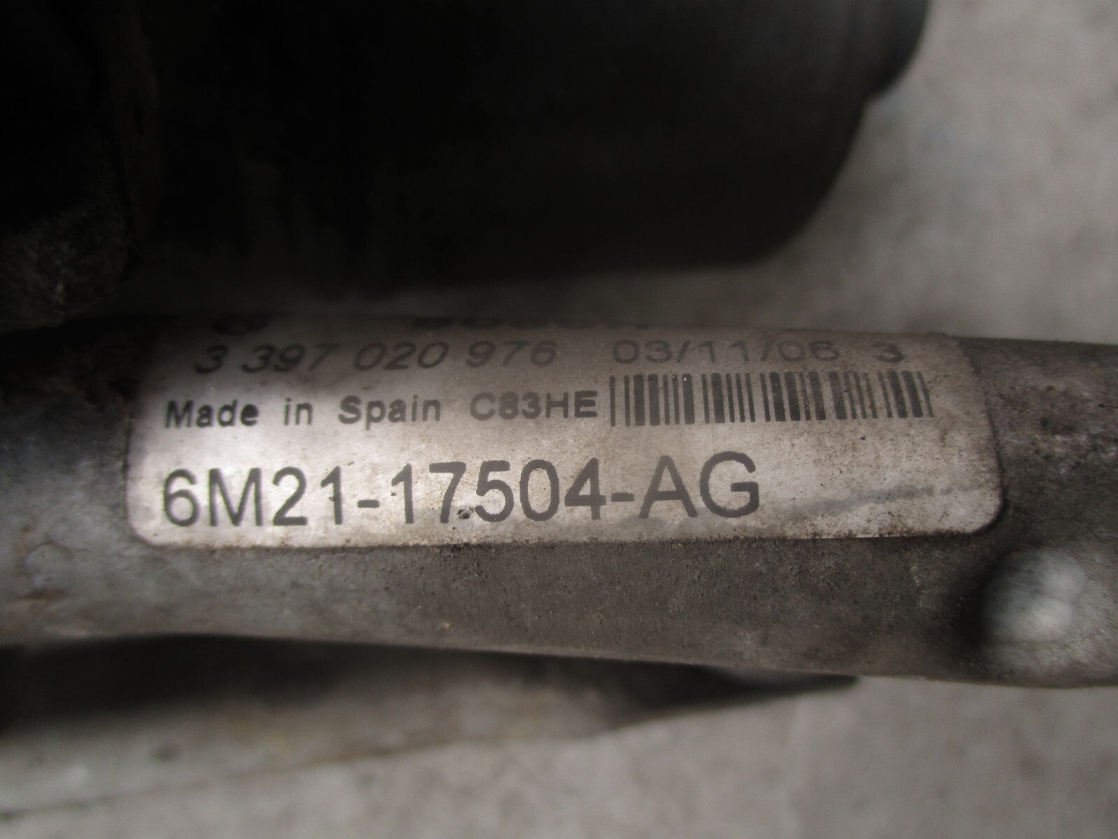 2007 FORD S MAX NS PASSENGER FRONT WINDSCREEN WIPER MOTOR 6M2117508AC