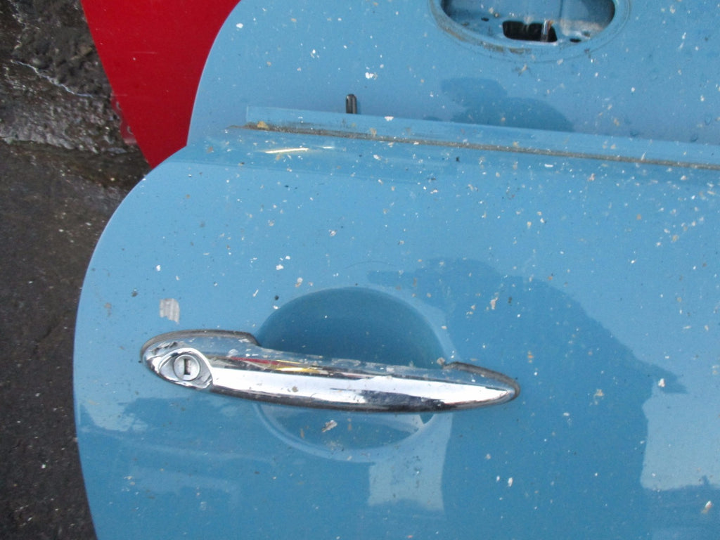 BMW MINI R56 2007 OS DRIVER BARE DOOR SHELL PANEL EXTERIOR HANDLE A74/5 BLUE