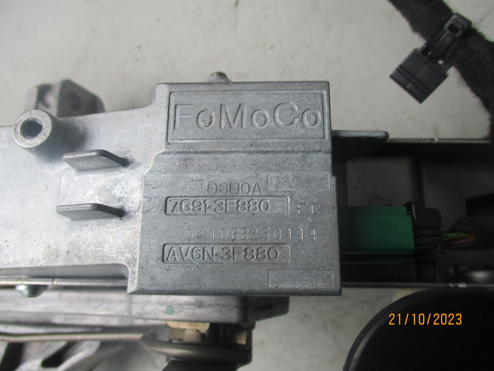 FORD MONDEO 2010 ADJUSTABLE STEERING COLUMN 7G913F880