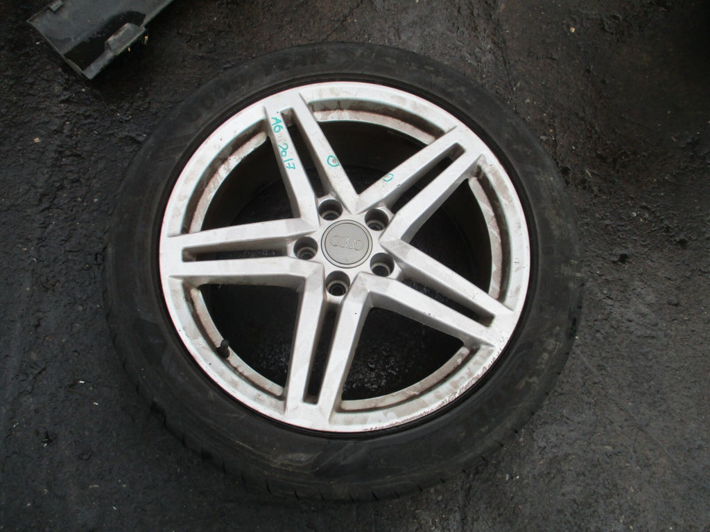2017 AUDI A6 C7 18 INCH ALLOY WHEEL WITH TYRE 245/45R18 4G0601025CP REF 4