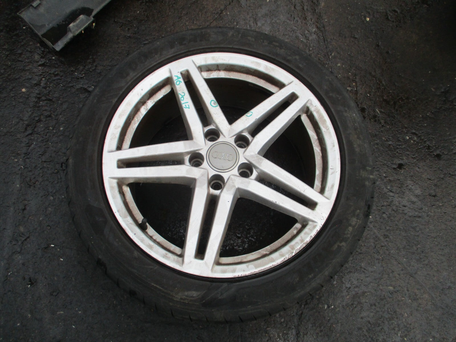 2017 AUDI A6 C7 18 INCH ALLOY WHEEL WITH TYRE 245/45R18 4G0601025CP REF 4