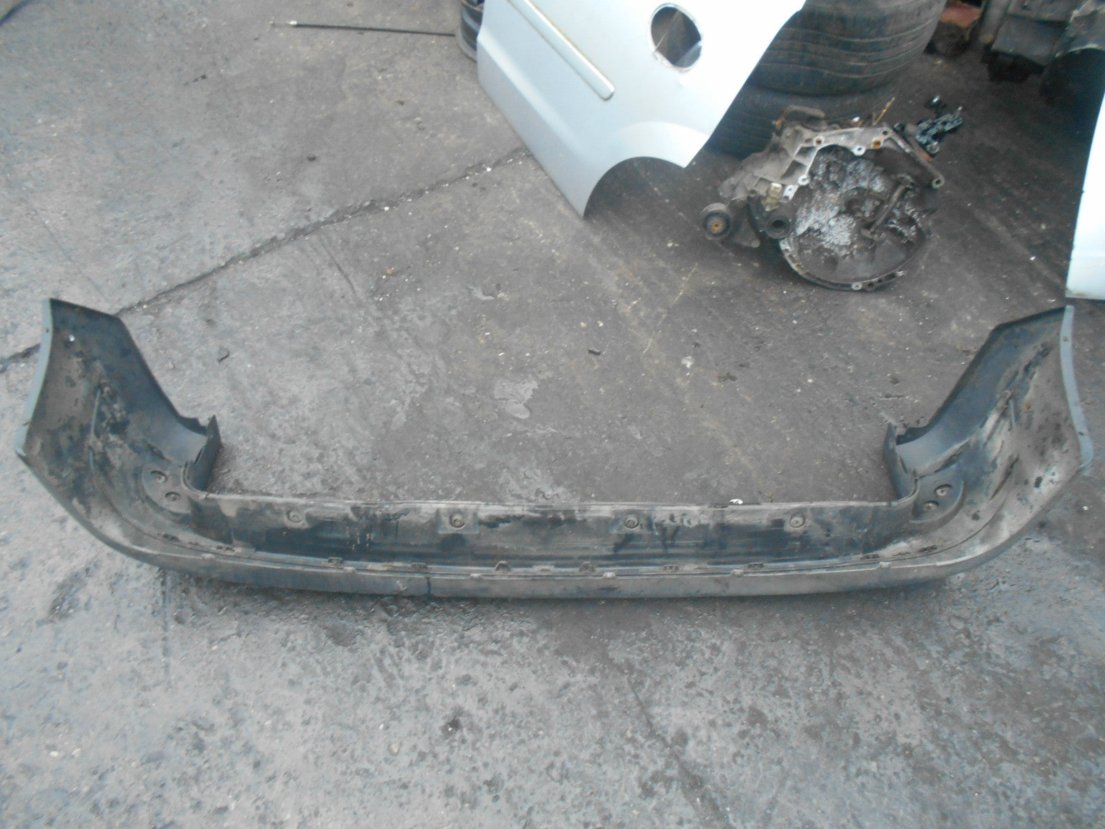 NISSAN KUBISTAR 2006 REAR PLASTIC BUMPER BLACK