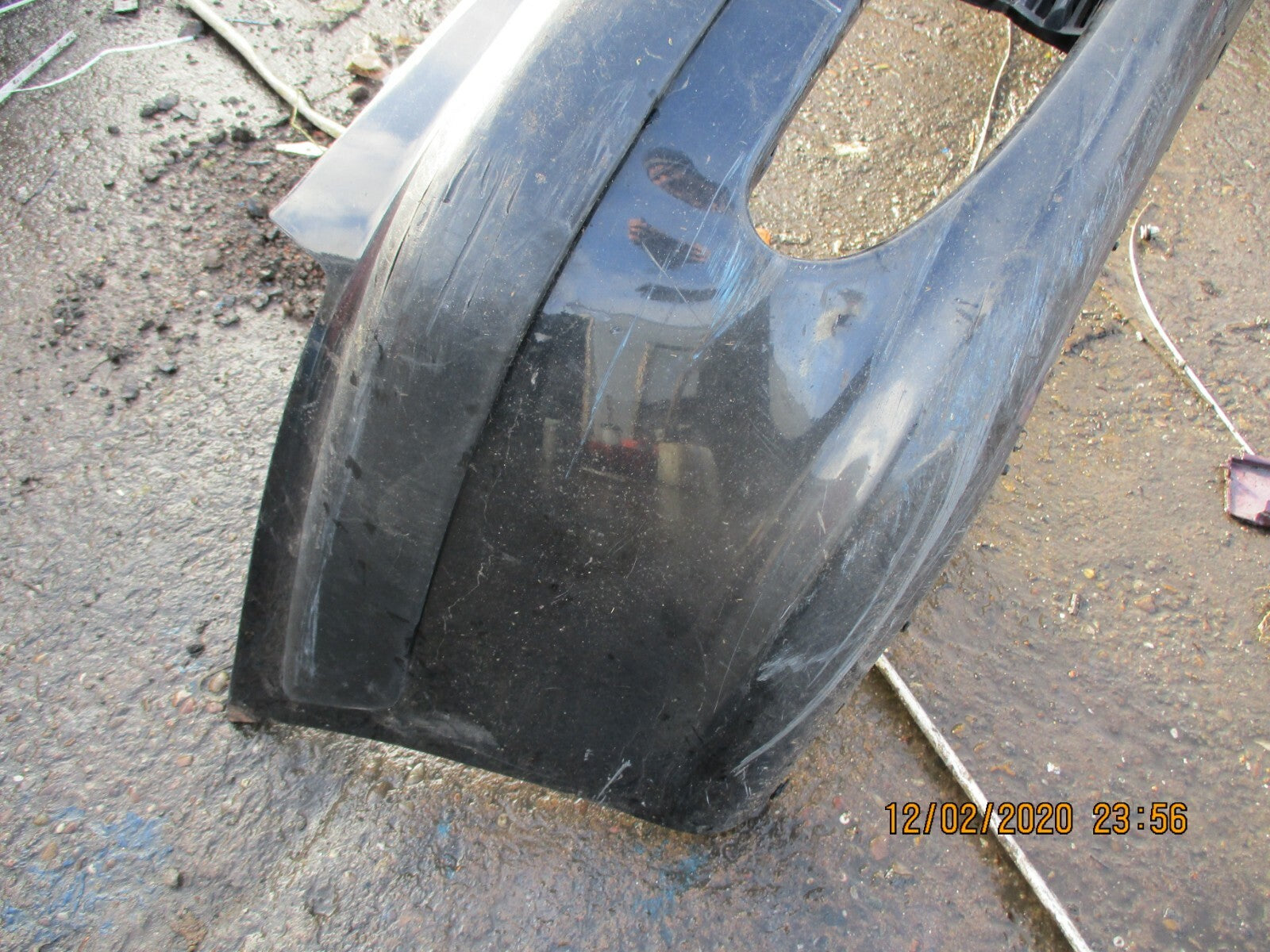 PEUGEOT 607 2004 COMPLETE FRONT PLASTIC BUMPER IN BLACK