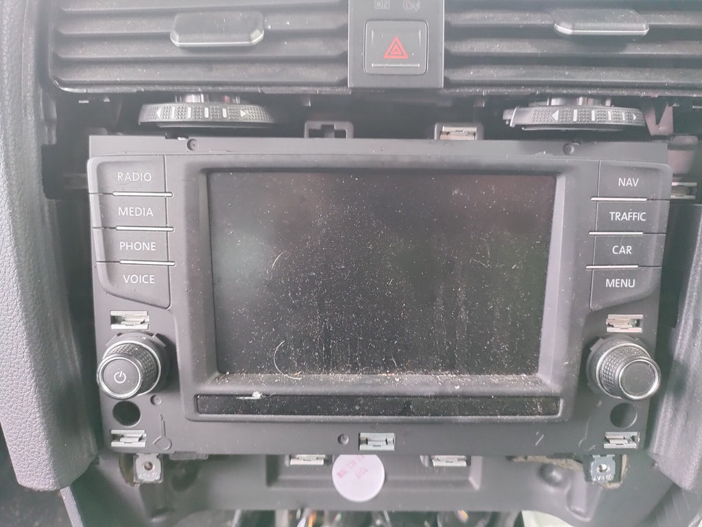 2017 VW VOLKSWAGEN GOLF MK7 RADIO STEREO SAT NAV DISPLAY SCREEN NO CODE