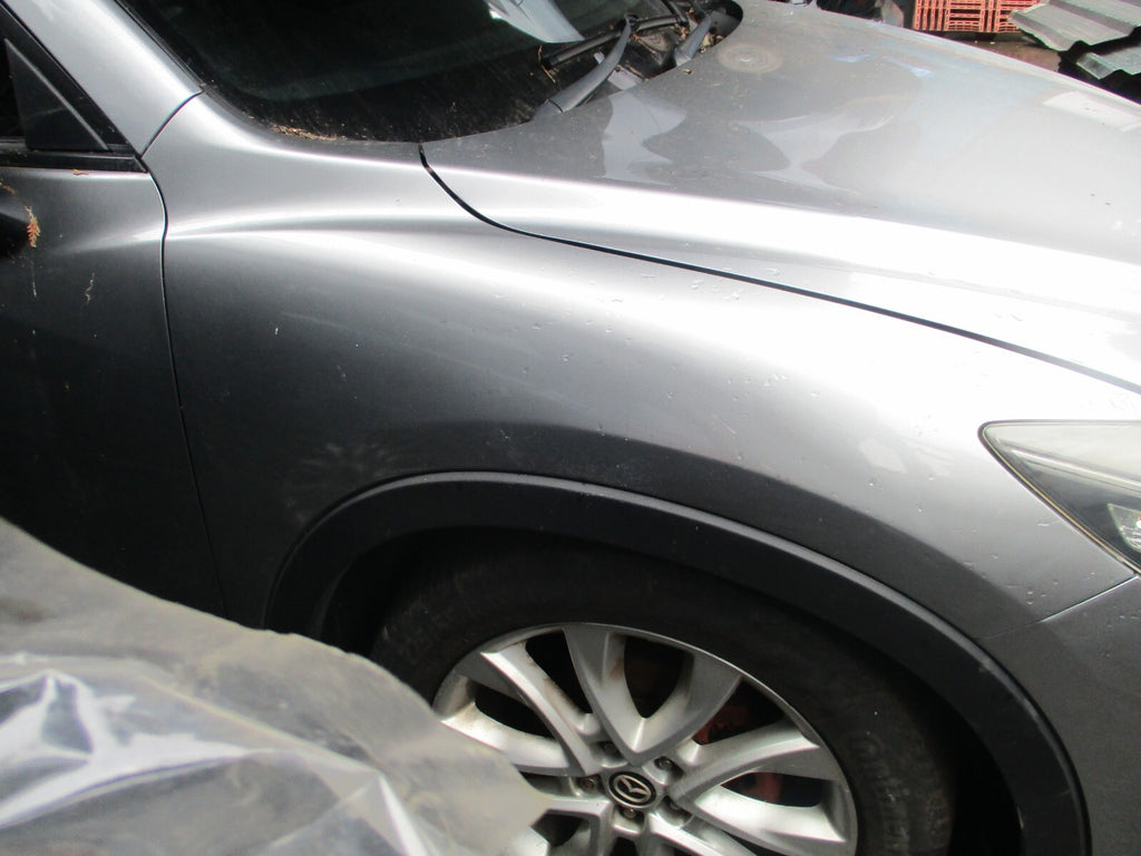 2013 MAZDA CX 5 MK1 OSF DRIVER SIDE FRONT WING PANEL LIQUID SILVER P38