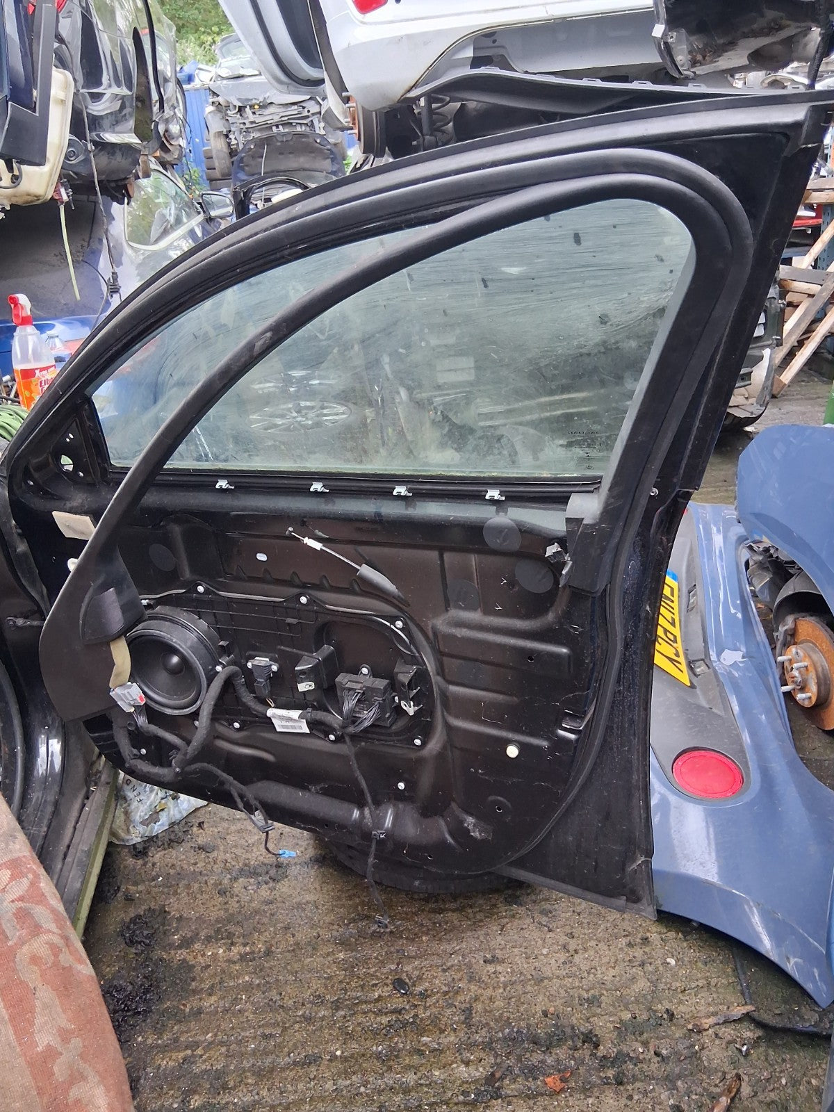 2015 JAGUAR XF X250 FACELIFT OSF DRIVER SIDE FRONT RIGHT DOOR SHELL BLACK