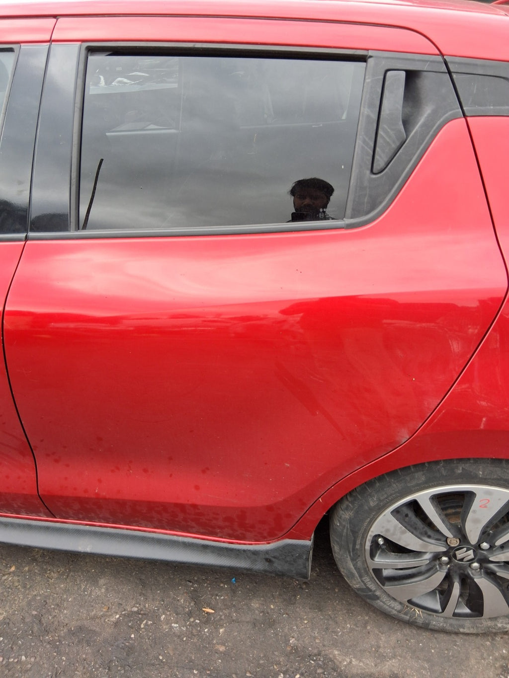 2019 SUZUKI SWIFT MK4 NSR PASSENGER SIDE REAR LEFT BARE DOOR BURNING RED ZWP