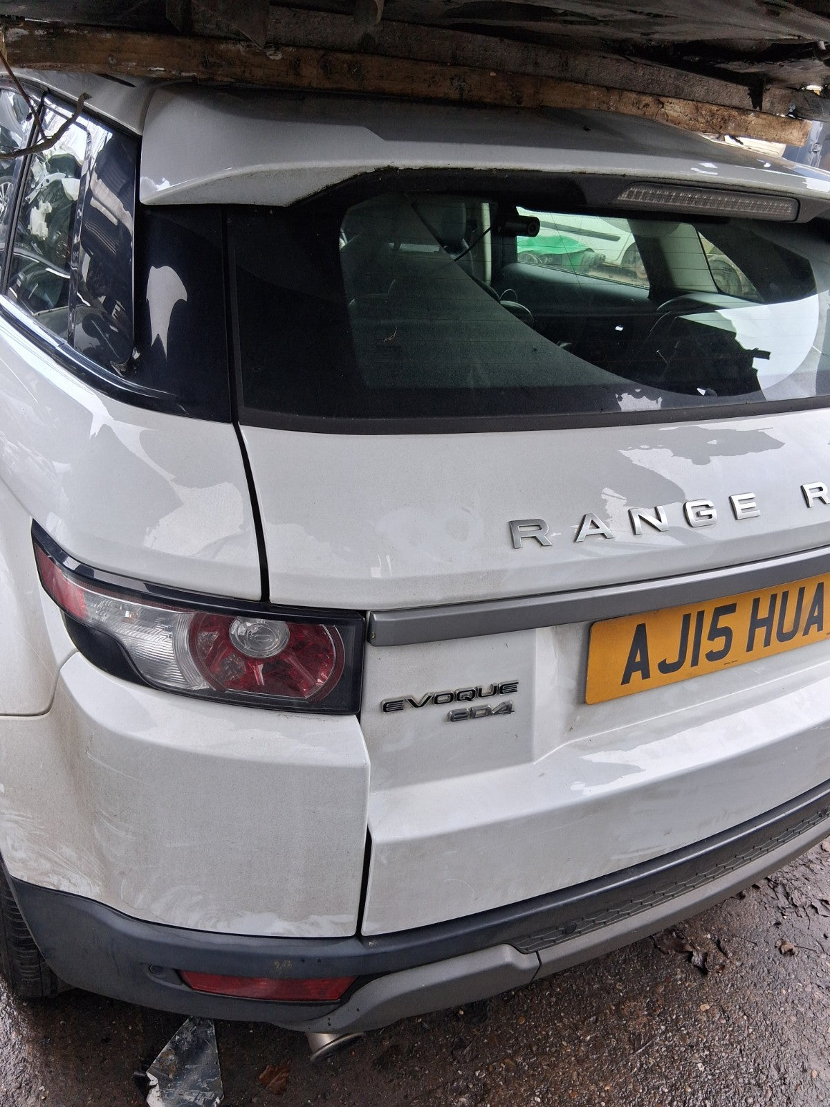 2015 RANGE ROVER EVOQUE L538 COMPLETE REAR TAILGATE BOOTLID WHITE