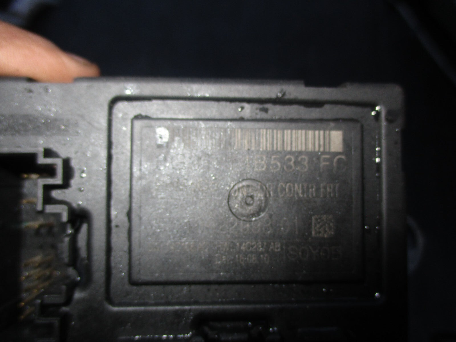 FORD S-MAX 2010 NSR PASSENGER SIDE REAR DOOR CONTROL MODULE 9G9T14B533FC