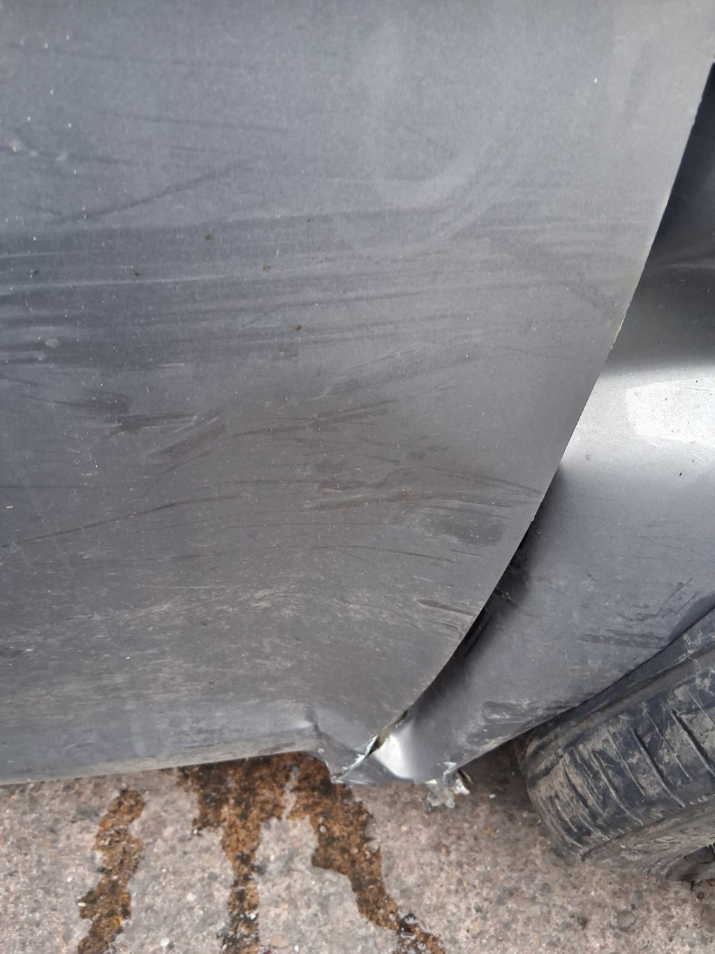 2016 VOLKSWAGEN GOLF MK7 OSF DRIVER SIDE FRONT RIGHT BARE DOOR GREY LA7N