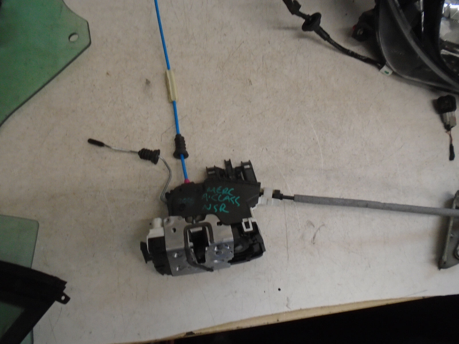 MERCEDES-BENZ A-CLASS 2016 W176 NSR REAR PASSENGER SIDE DOOR LOCK MECHANISM