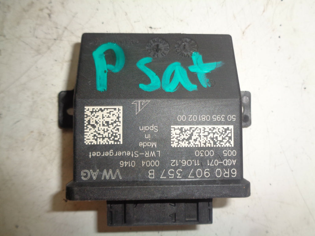 VW VOLKSWAGEN PASSAT CC 2012 HEADLIGHT CONTROL MODULE UNIT 6R0907357B