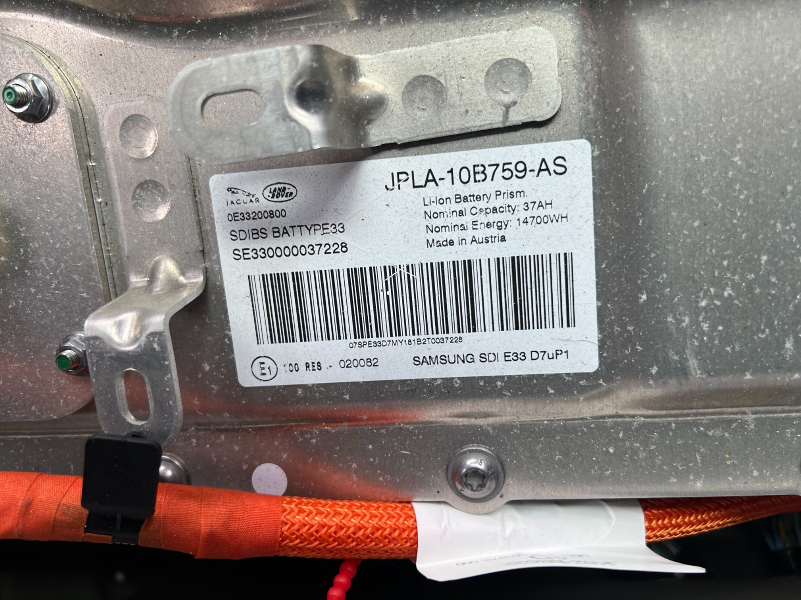 2021 LAND ROVER RANGE ROVER SPORT PHEV L494 2.0 PETROL HYBRID MAIN BATTERY P400E
