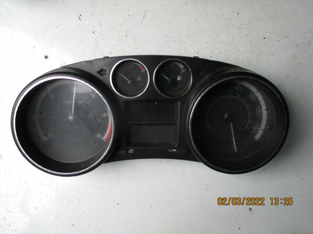 PEUGEOT 308 MK1 2013 1.6HDI CLOCKS SPEEDO INSTRUMENT CLUSTER 9666649280       --