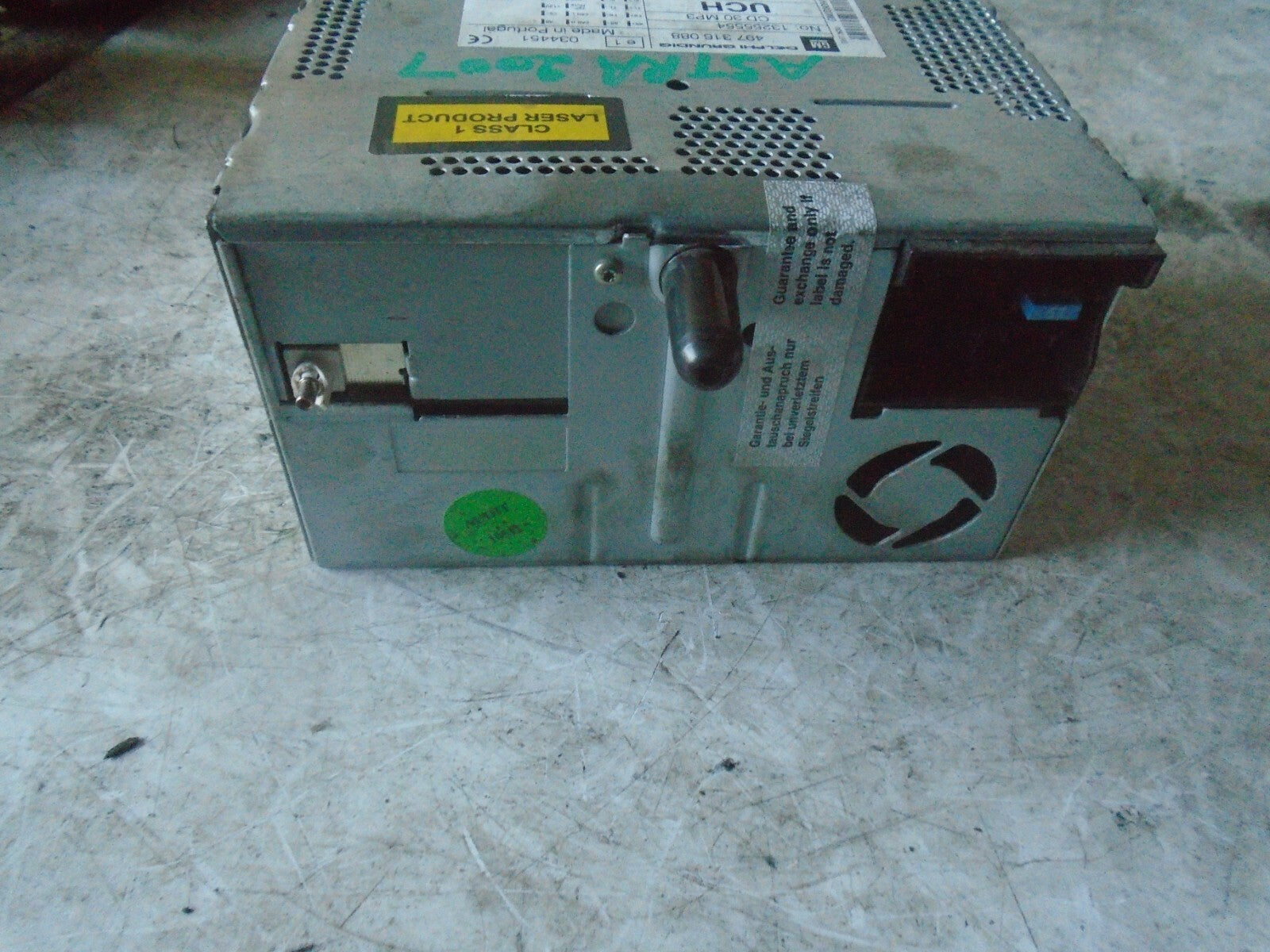 VAUXHALL ASTRA H 2007 STEREO CD PLAYER HEAD UNIT 13255554