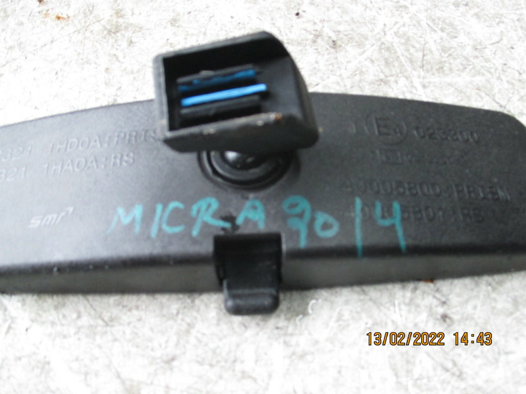 NISSAN MICRA 2014 MK4 INTERIOR REAR VIEW MIRROR